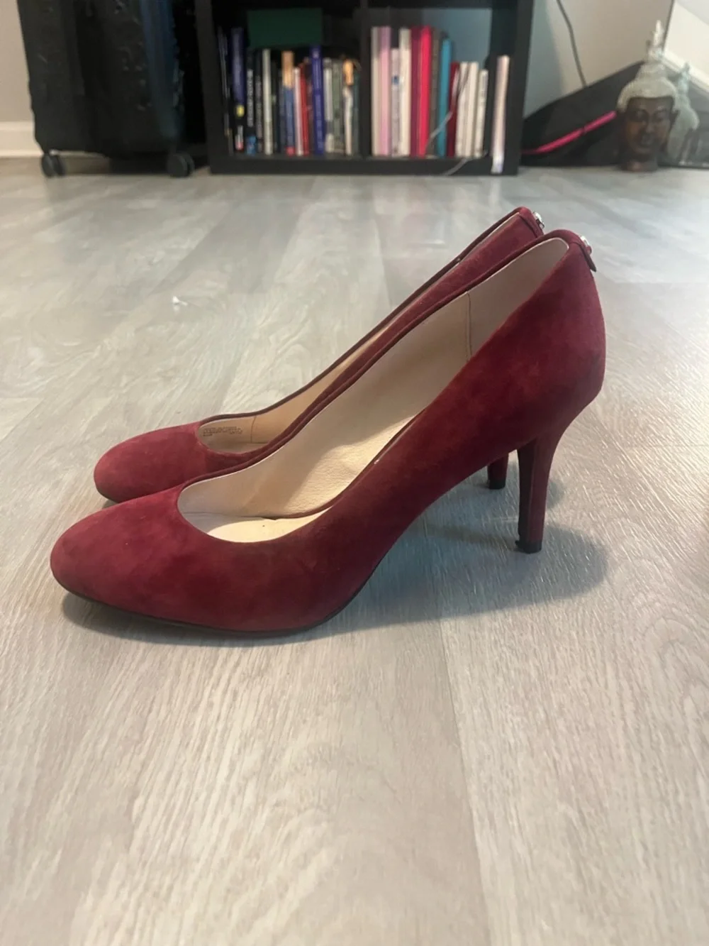 Michael Kors Wine‎ Suede High Heel Pumps